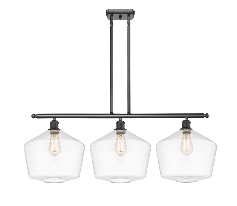 Innovations - 516-3I-BK-G652-12 - Three Light Island Pendant - Ballston - Matte Black