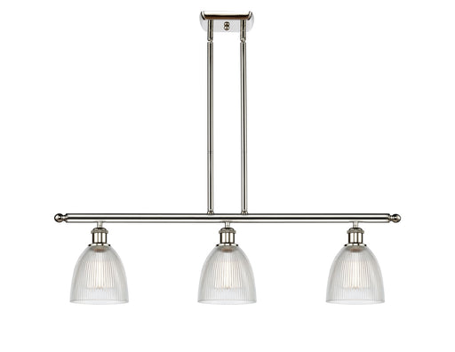 Ballston Three Light Island Pendant Polished Nickel