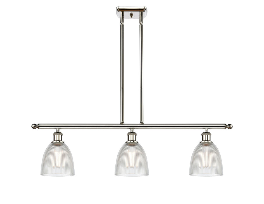 Innovations - 516-3I-PN-G382 - Three Light Island Pendant - Ballston - Polished Nickel