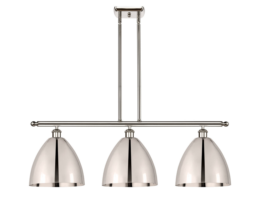 Innovations - 516-3I-PN-MBD-9-PN - Three Light Island Pendant - Ballston - Polished Nickel