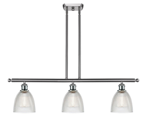 Ballston Three Light Island Pendant Brushed Satin Nickel