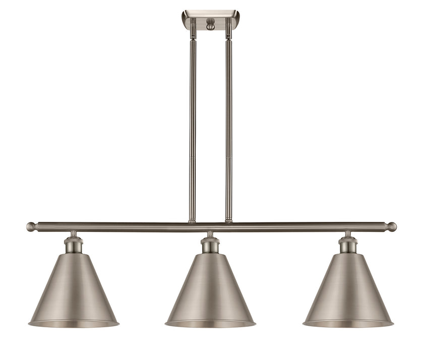 Innovations - 516-3I-SN-MBC-12-SN - Three Light Island Pendant - Ballston - Brushed Satin Nickel