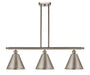 Innovations - 516-3I-SN-MBC-12-SN - Three Light Island Pendant - Ballston - Brushed Satin Nickel