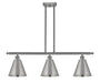 Innovations - 516-3I-SN-MBC-8-SN - Three Light Island Pendant - Ballston - Brushed Satin Nickel