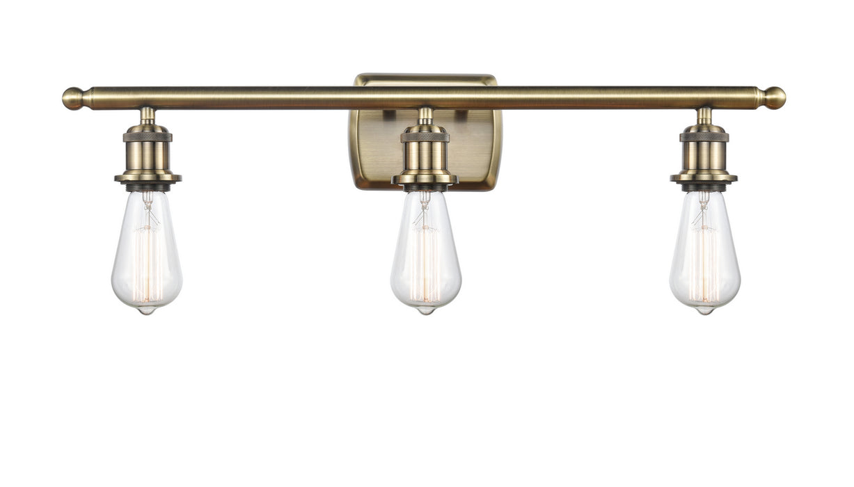 Innovations - 516-3W-AB - Three Light Bath Vanity - Ballston - Antique Brass