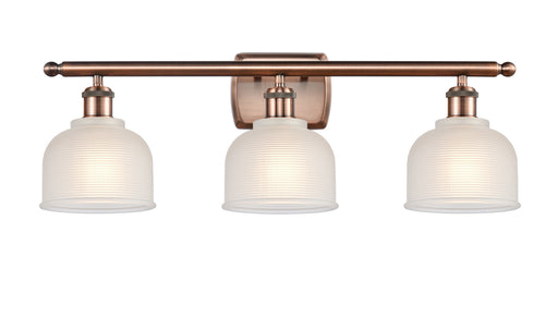 Innovations - 516-3W-AC-G411-LED - LED Bath Vanity - Ballston - Antique Copper