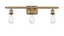 Innovations - 516-3W-BB - Three Light Bath Vanity - Ballston - Brushed Brass