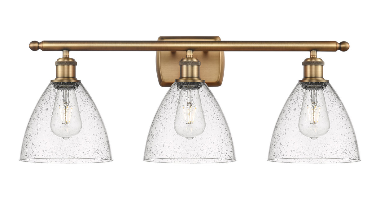 Innovations - 516-3W-BB-GBD-754 - Three Light Bath Vanity - Ballston - Brushed Brass