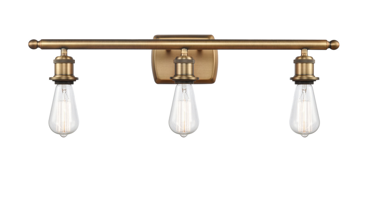 Innovations - 516-3W-BB-LED - LED Bath Vanity - Ballston - Brushed Brass