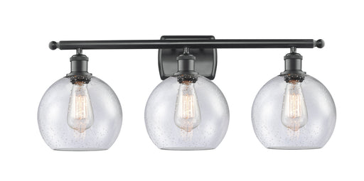 Innovations - 516-3W-BK-G124-8-LED - LED Bath Vanity - Ballston - Matte Black
