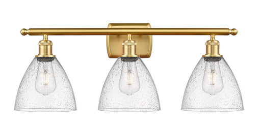 Innovations - 516-3W-SG-GBD-754 - Three Light Bath Vanity - Ballston - Satin Gold