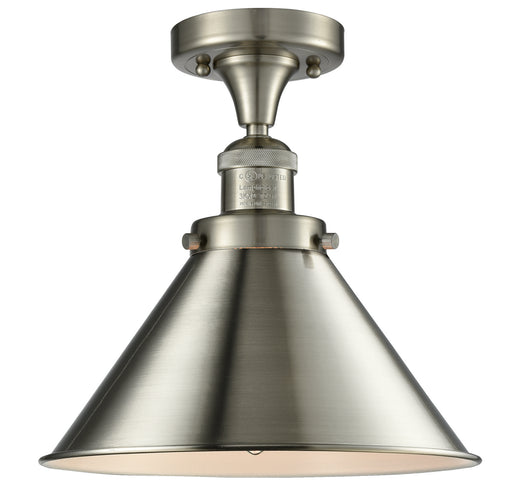 Innovations - 517-1CH-SN-M10-SN - One Light Semi-Flush Mount - Franklin Restoration - Brushed Satin Nickel