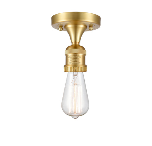 Innovations - 517-1C-SG - One Light Semi-Flush Mount - Franklin Restoration - Satin Gold