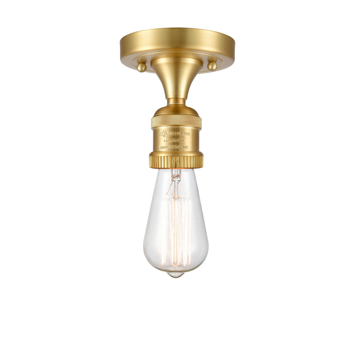 Innovations - 517-1C-SG - One Light Semi-Flush Mount - Franklin Restoration - Satin Gold