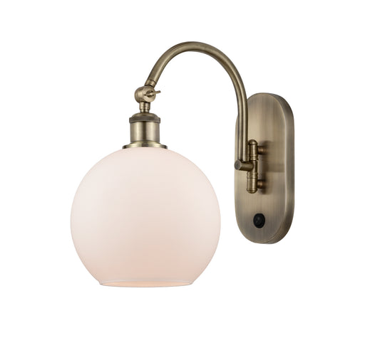 Innovations - 518-1W-AB-G121-8 - One Light Wall Sconce - Ballston - Antique Brass