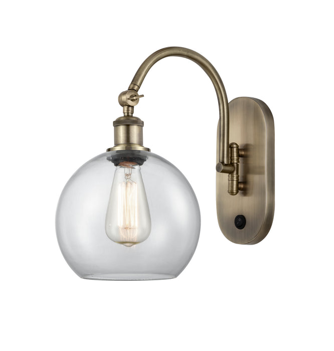 Innovations - 518-1W-AB-G122-8 - One Light Wall Sconce - Ballston - Antique Brass