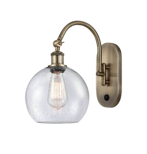 Innovations - 518-1W-AB-G124-8 - One Light Wall Sconce - Ballston - Antique Brass