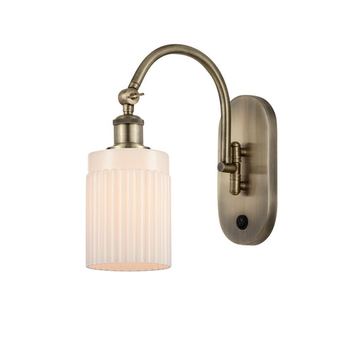 Innovations - 518-1W-AB-G341 - One Light Wall Sconce - Ballston - Antique Brass