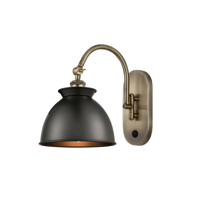 Innovations - 518-1W-AB-M14-BK-LED - LED Wall Sconce - Ballston - Antique Brass