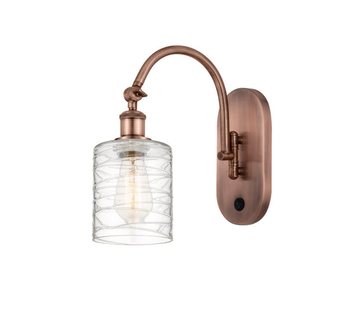 Innovations - 518-1W-AC-G1113 - One Light Wall Sconce - Ballston - Antique Copper