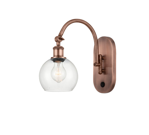 Innovations - 518-1W-AC-G122-6 - One Light Wall Sconce - Ballston - Antique Copper