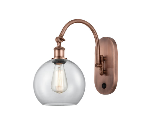 Innovations - 518-1W-AC-G122-8 - One Light Wall Sconce - Ballston - Antique Copper