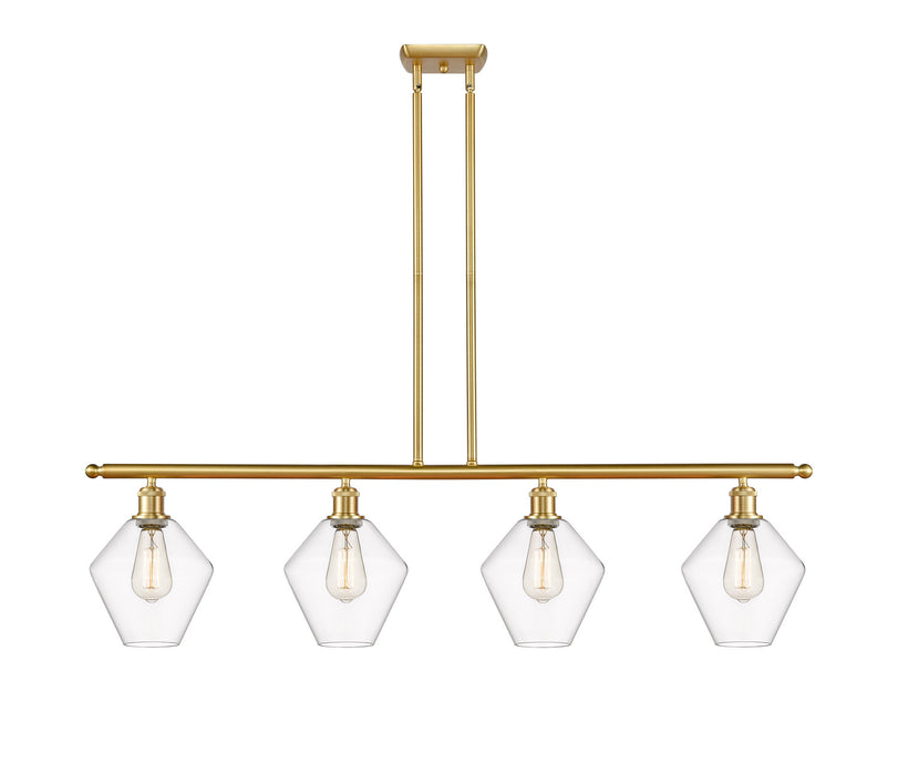 Innovations - 516-4I-SG-G652-8 - Four Light Island Pendant - Ballston - Satin Gold