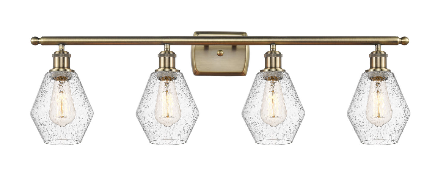 Innovations - 516-4W-AB-G654-6 - Four Light Bath Vanity - Ballston - Antique Brass