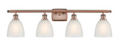 Innovations - 516-4W-AC-G381-LED - LED Bath Vanity - Ballston - Antique Copper