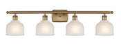 Innovations - 516-4W-BB-G411 - Four Light Bath Vanity - Ballston - Brushed Brass