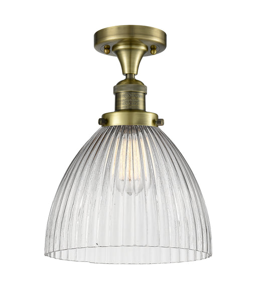 Innovations - 517-1CH-AB-G222 - One Light Semi-Flush Mount - Franklin Restoration - Antique Brass