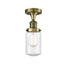 Innovations - 517-1CH-AB-G314-LED - LED Semi-Flush Mount - Franklin Restoration - Antique Brass