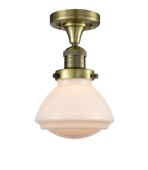 Innovations - 517-1CH-AB-G321 - One Light Semi-Flush Mount - Franklin Restoration - Antique Brass