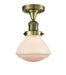 Innovations - 517-1CH-AB-G321-LED - LED Semi-Flush Mount - Franklin Restoration - Antique Brass