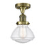 Innovations - 517-1CH-AB-G324-LED - LED Semi-Flush Mount - Franklin Restoration - Antique Brass