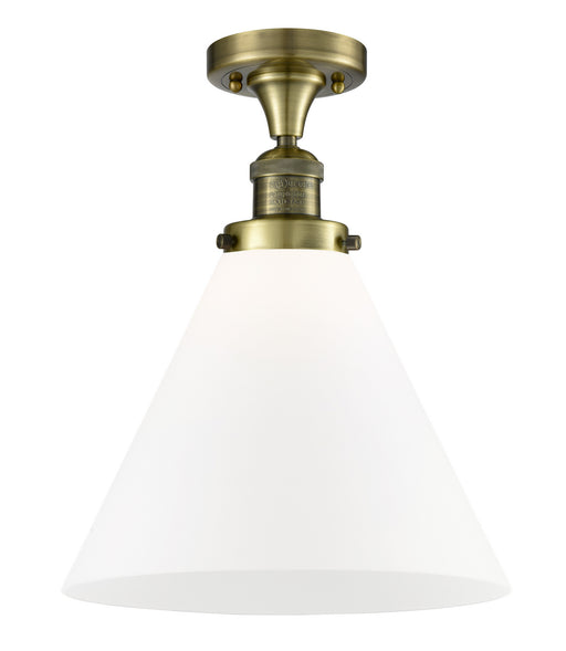 Innovations - 517-1CH-AB-G41-L - One Light Semi-Flush Mount - Franklin Restoration - Antique Brass