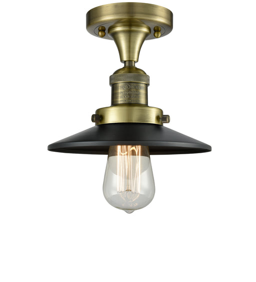 Innovations - 517-1CH-AB-M6 - One Light Semi-Flush Mount - Franklin Restoration - Antique Brass