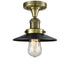 Innovations - 517-1CH-AB-M6 - One Light Semi-Flush Mount - Franklin Restoration - Antique Brass