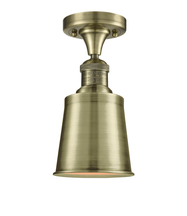 Innovations - 517-1CH-AB-M9-AB - One Light Semi-Flush Mount - Franklin Restoration - Antique Brass