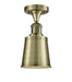 Innovations - 517-1CH-AB-M9-AB-LED - LED Semi-Flush Mount - Franklin Restoration - Antique Brass