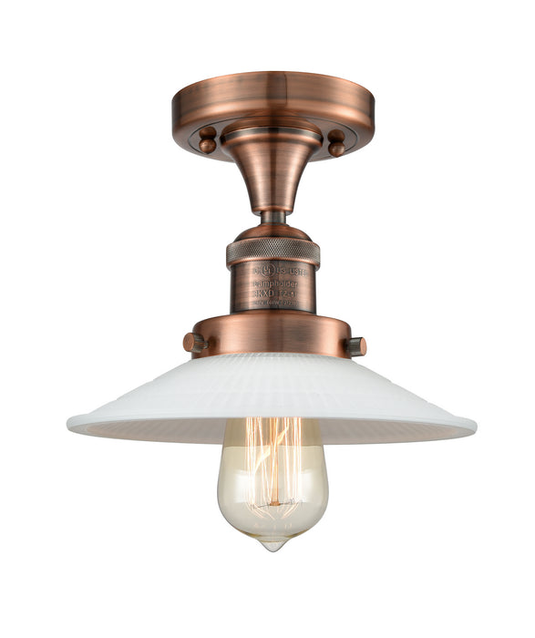 Innovations - 517-1CH-AC-G1 - One Light Semi-Flush Mount - Franklin Restoration - Antique Copper