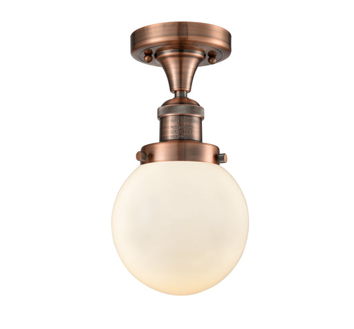 One Light Semi-Flush Mount