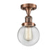 Innovations - 517-1CH-AC-G202-6 - One Light Semi-Flush Mount - Franklin Restoration - Antique Copper