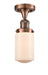 Innovations - 517-1CH-AC-G311-LED - LED Semi-Flush Mount - Franklin Restoration - Antique Copper