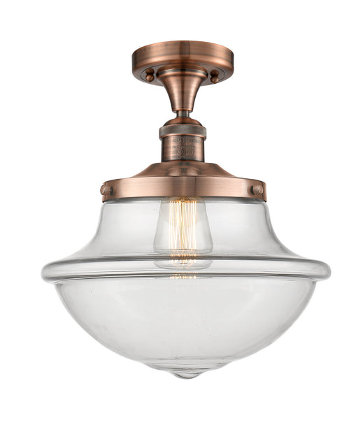 Innovations - 517-1CH-AC-G542 - One Light Semi-Flush Mount - Franklin Restoration - Antique Copper