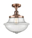 Innovations - 517-1CH-AC-G544-LED - LED Semi-Flush Mount - Franklin Restoration - Antique Copper