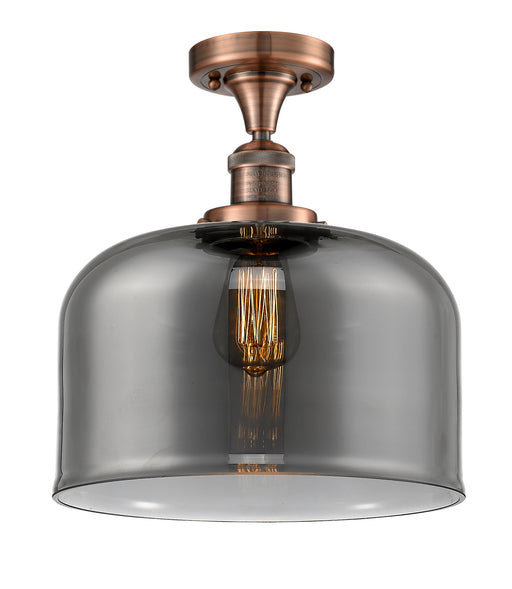 Innovations - 517-1CH-AC-G73-L - One Light Semi-Flush Mount - Franklin Restoration - Antique Copper