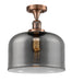 Innovations - 517-1CH-AC-G73-L - One Light Semi-Flush Mount - Franklin Restoration - Antique Copper