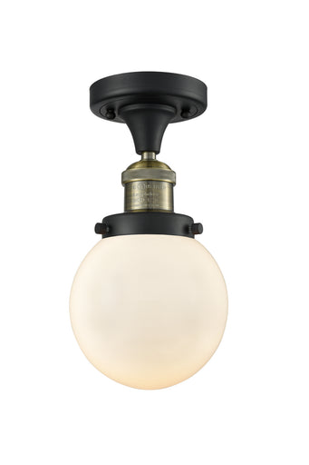 One Light Semi-Flush Mount