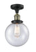 Innovations - 517-1CH-BAB-G204-8-LED - LED Semi-Flush Mount - Franklin Restoration - Black Antique Brass